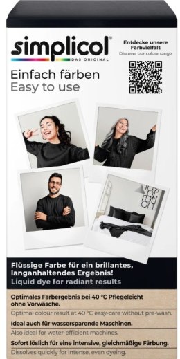 Brauns-Heitmann GmbH & Co. KG Simplicol Intensiv Aksamitna Czerń Samt-Schwarz Barwnik do Tkanin