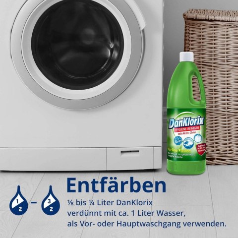 CP GABA GmbH DanKlorix Hygienereiniger Grüne Frische Chlor w Płynie 1,5 l CP GABA GmbH DanKlorix Hygienereiniger Grüne Frische Chlor w Płynie 1,5 l