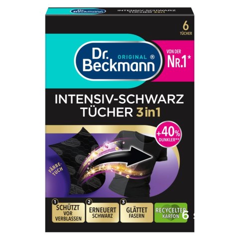 Delta pronatura GmbH Dr. Beckmann Intensiv-Schwarz 2in1 Intensywna Czerń 6 szt. Delta pronatura GmbH Dr. Beckmann Intensiv-Schwarz 2in1 Intensywna Czerń 6 szt.