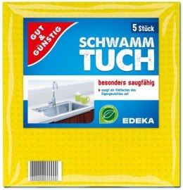 EDEKA ZENTRALE Stiftung & Co. KG G&G Ściereczki Gąbczaste 5 sztuk