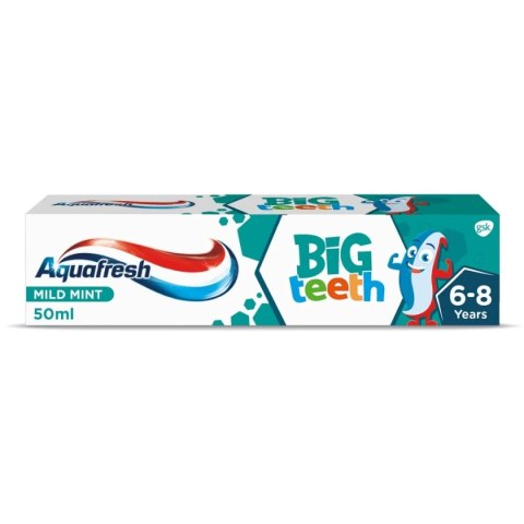GlaxoSmithKline Aquafresh Kids Big Teeth Pasta do Zębów 6+ 50 ml GlaxoSmithKline Aquafresh Kids Big Teeth Pasta do Zębów 6+ 50 ml