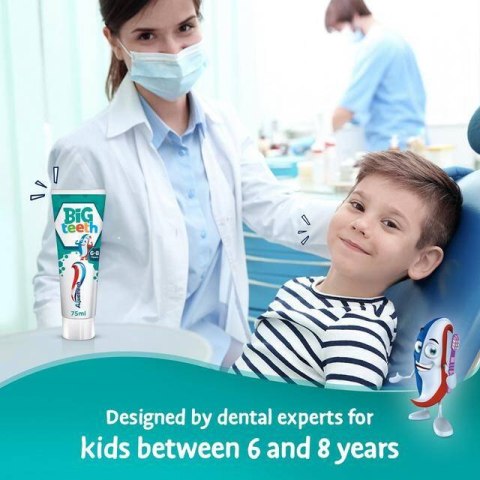 GlaxoSmithKline Aquafresh Kids Big Teeth Pasta do Zębów 6+ 50 ml GlaxoSmithKline Aquafresh Kids Big Teeth Pasta do Zębów 6+ 50 ml