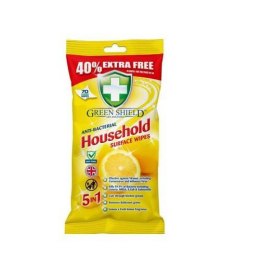 Green Shield Green Shield Household Uniwersalne Chusteczki Nawilżone Cytrynowe 70 szt.