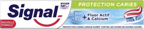 Unilever Signal Protection Caries + Fluor Actif Pasta do Zębów 75 ml Unilever Signal Protection Caries + Fluor Actif Pasta do Zębów 75 ml