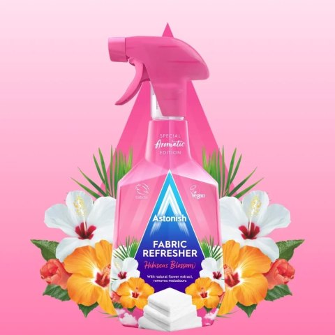 Astonish Astonish Fabric Refresher Odświeżacz do Tkanin Hibiscus Blossom 750 ml Astonish Astonish Fabric Refresher Odświeżacz do Tkanin Hibiscus Blossom 750 ml