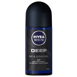 Beiersdorf Nivea Men Deep Dry&Clean Feel Anti-Perspirant Roll-On 50 ml