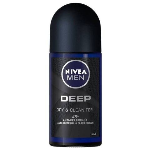 Beiersdorf Nivea Men Deep Dry&Clean Feel Anti-Perspirant Roll-On 50 ml Beiersdorf Nivea Men Deep Dry&Clean Feel Anti-Perspirant Roll-On 50 ml