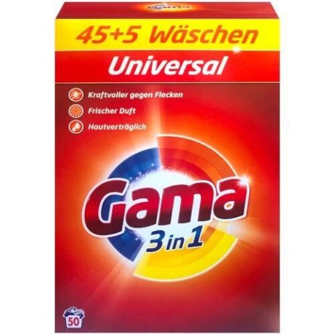 Bluesun Consumer Brands Gama Uniwersalny Proszek do Prania 45+5 prań DE Bluesun Consumer Brands Gama Uniwersalny Proszek do Prania 45+5 prań DE