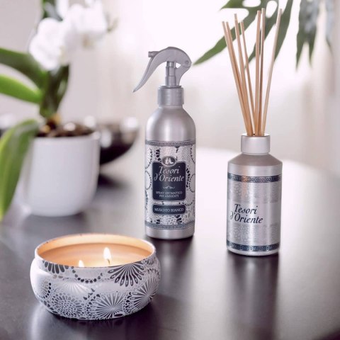 CONTER SRL Tesori d'Oriente Muschio Bianco Dyfuzor Aromatyczny z Patyczkami 200 ml CONTER SRL Tesori d'Oriente Muschio Bianco Dyfuzor Aromatyczny z Patyczkami 200 ml