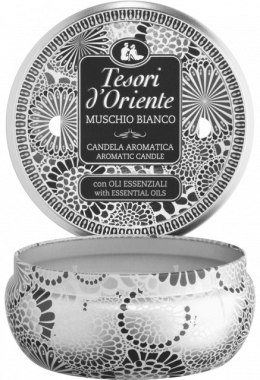 CONTER SRL Tesori d'Oriente Muschio Bianco Świeca Zapachowa 200 g