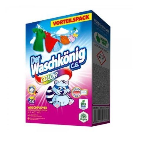 Clovin Germany GmbH Der Waschkonig Color Proszek do Prania 48 prań DE Clovin Germany GmbH Der Waschkonig Color Proszek do Prania 48 prań DE