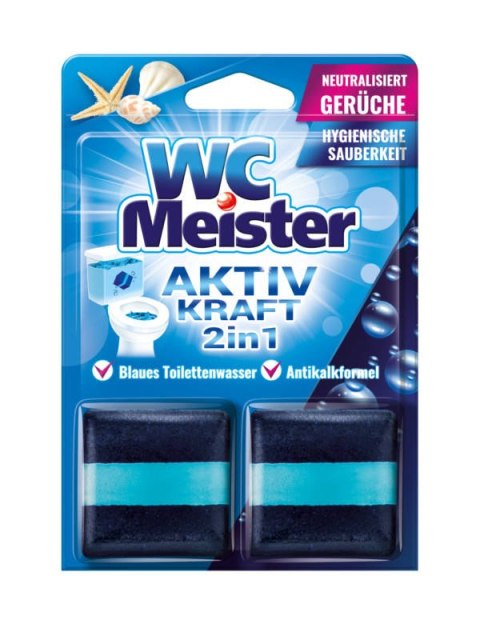 Clovin Germany GmbH WC Meister Aktiv Kraft 2 in 1 Blaues 2x 50 g Clovin Germany GmbH WC Meister Aktiv Kraft 2 in 1 Blaues 2x 50 g
