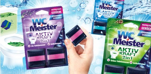Clovin Germany GmbH WC Meister Aktiv Kraft 2 in 1 Lila 2x 50 g Clovin Germany GmbH WC Meister Aktiv Kraft 2 in 1 Lila 2x 50 g