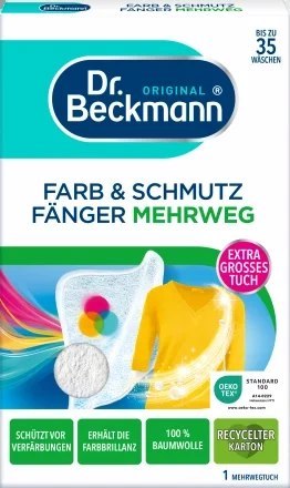 Delta pronatura GmbH Dr.Beckmann Chusteczka Wyłapująca Kolor i Brud Wielorazowego Użytku Delta pronatura GmbH Dr.Beckmann Chusteczka Wyłapująca Kolor i Brud Wielorazowego Użytku