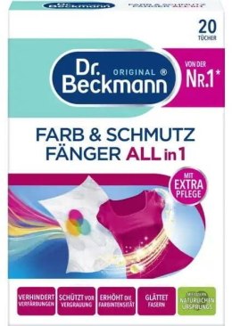 Delta pronatura GmbH Dr.Beckmann Chusteczki Wyłapujące Kolor i Brud 3w1 20 szt.
