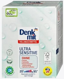 Dm-drogerie markt GmbH + Co. KG Denkmit Ultra Sensitive Proszek do Prania 20 prań