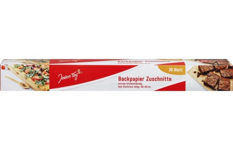 Jeden Tag Jeden Tag Backpapier Papier do Pieczenia w Arkuszach 30 szt. Jeden Tag Jeden Tag Backpapier Papier do Pieczenia w Arkuszach 30 szt.