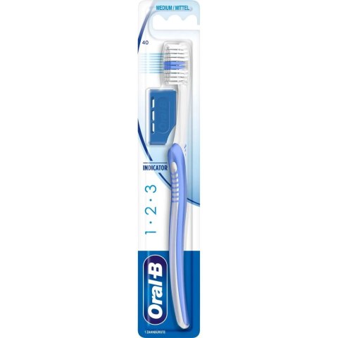 Procter & Gamble Oral-B 1 2 3 Travel Cap Mittel Szczoteczka do Zębów Procter & Gamble Oral-B 1 2 3 Travel Cap Mittel Szczoteczka do Zębów