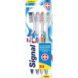 Unilever Signal Professional System Medium Szczoteczka do Zębów 4 szt.