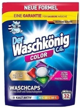 Clovin Germany GmbH Der Waschkonig Color Kapsułki do Prania 32 szt.