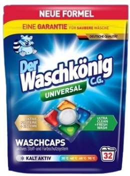 Clovin Germany GmbH Der Waschkonig Universal Kapsułki do Prania 32 szt.