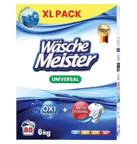 Clovin Germany GmbH WäscheMeister Universal Proszek do Prania 6 kg Clovin Germany GmbH WäscheMeister Universal Proszek do Prania 6 kg