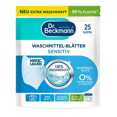 Delta pronatura GmbH Dr. Beckmann Listki do Prania Sensitiv 25 szt. Delta pronatura GmbH Dr. Beckmann Listki do Prania Sensitiv 25 szt.