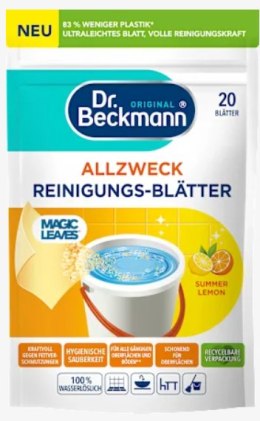 Delta pronatura GmbH Dr. Beckmann Summer Lemon Uniwersalne Listki Czyszczące 20 szt.