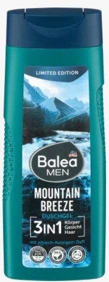 Dm-drogerie markt GmbH + Co. KG Balea Men Mountain Breeze 3 in 1 Żel pod Prysznic 300 ml