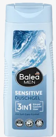Dm-drogerie markt GmbH + Co. KG Balea Men Sensitive 3 in 1 Żel pod Prysznic 300 ml