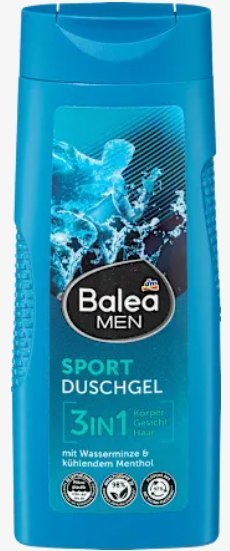 Dm-drogerie markt GmbH + Co. KG Balea Men Sport 3 in1 Żel pod Prysznic 300 ml