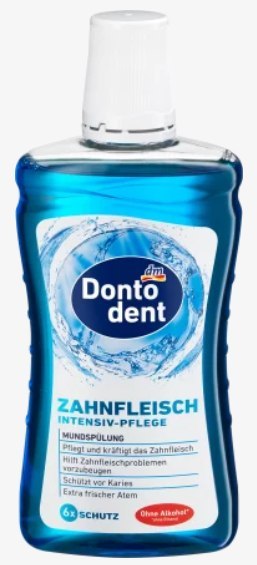 Dm-drogerie markt GmbH + Co. KG Dontodent Zahnfleisch Intensiv-Pflege Płyn Do Płukania Jamy Ustnej 500 ml