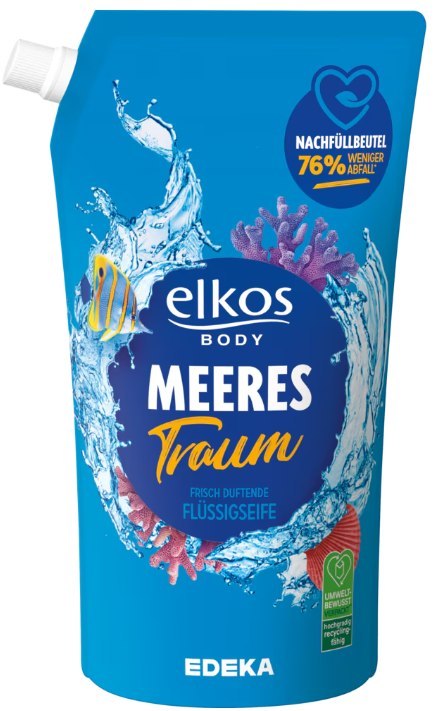 EDEKA ZENTRALE Stiftung & Co. KG Elkos Meerestraum Mydło w Płynie 1 l EDEKA ZENTRALE Stiftung & Co. KG Elkos Meerestraum Mydło w Płynie 1 l