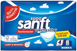 EDEKA ZENTRALE Stiftung & Co. KG G&G Chusteczki Jednorazowe 6x10 sztuk 4 warstwy