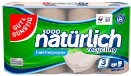 EDEKA ZENTRALE Stiftung & Co. KG G&G Papier Toaletowy z Recyklingu 8 x 220 blatów