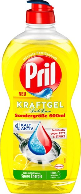 Henkel Pril Kraft-Gel Fresh Lemon Płyn do Naczyń 600 ml