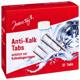 Jeden Tag Jeden Tag Anti-Kalk Tabs Tabletki Przeciw Osadzaniu się Kamienia 51 szt.