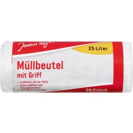 Jeden Tag Jeden Tag Worki na Śmieci z Uchwytem 25 l 30 szt.