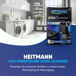 Brauns-Heitmann GmbH & Co. KG Heitmann Ultra Schwarz 2in1 Chusteczki Odnawiające Czerń 12 szt.