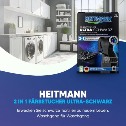 Brauns-Heitmann GmbH & Co. KG Heitmann Ultra Schwarz 2in1 Chusteczki Odnawiające Czerń 12 szt. Brauns-Heitmann GmbH & Co. KG Heitmann Ultra Schwarz 2in1 Chusteczki Odnawiające Czerń 12 szt.