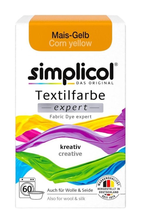Brauns-Heitmann GmbH & Co. KG Simplicol Expert Barwnik do Tkanin Mais-Gelb 150 g Brauns-Heitmann GmbH & Co. KG Simplicol Expert Barwnik do Tkanin Mais-Gelb 150 g
