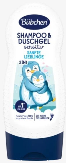 Bübchen Bübchen Sensitiv 2w1 Szampon i Żel pod Prysznic dla Dzieci 230 ml