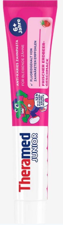Bübchen Theramed Junior Truskawkowa Pasta do Zębów 6+ 75 ml