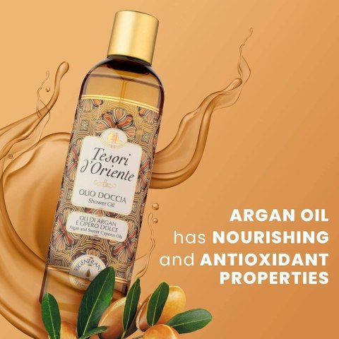 CONTER SRL Tesori d'Oriente Argan-Cipero Olejek pod Prysznic 250 ml CONTER SRL Tesori d'Oriente Argan-Cipero Olejek pod Prysznic 250 ml