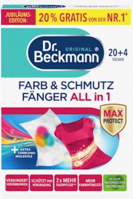 Delta pronatura GmbH Dr.Beckmann Chusteczki Wyłapujące Kolor i Brud All in 1 24 szt.