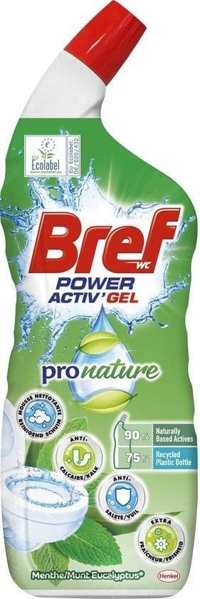 Henkel Bref Pro Nature Mint & Eucalyptus Żel WC 700 ml Henkel Bref Pro Nature Mint & Eucalyptus Żel WC 700 ml