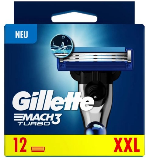 Procter & Gamble Gillette Mach3 Turbo Ostrza 12 szt. Procter & Gamble Gillette Mach3 Turbo Ostrza 12 szt.