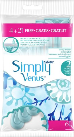 Procter & Gamble Gillette Simply Venus Jednorazowa Maszynka do Golenia 6 szt.