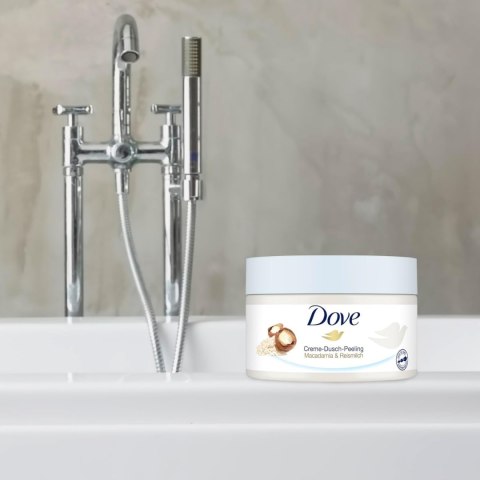 Unilever Dove Macadamia & Reismilch Peeling do Ciała 225 ml Unilever Dove Macadamia & Reismilch Peeling do Ciała 225 ml