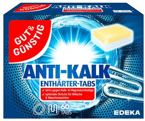 EDEKA ZENTRALE Stiftung & Co. KG G&G Anti-Kalk Tabs Odkamieniacz do Pralki 60 szt. EDEKA ZENTRALE Stiftung & Co. KG G&G Anti-Kalk Tabs Odkamieniacz do Pralki 60 szt.